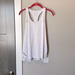 PELOTON Nike XL white dry fit racer back shirt
